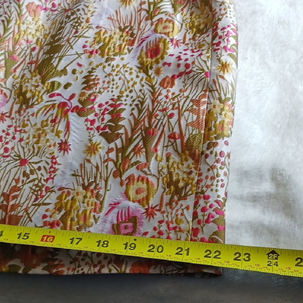 Dress Olive Floral Smocked The Sleves are puffy. - Picture 9 of 15